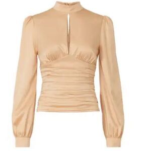 Badgley Mischka Champagne Satin Top